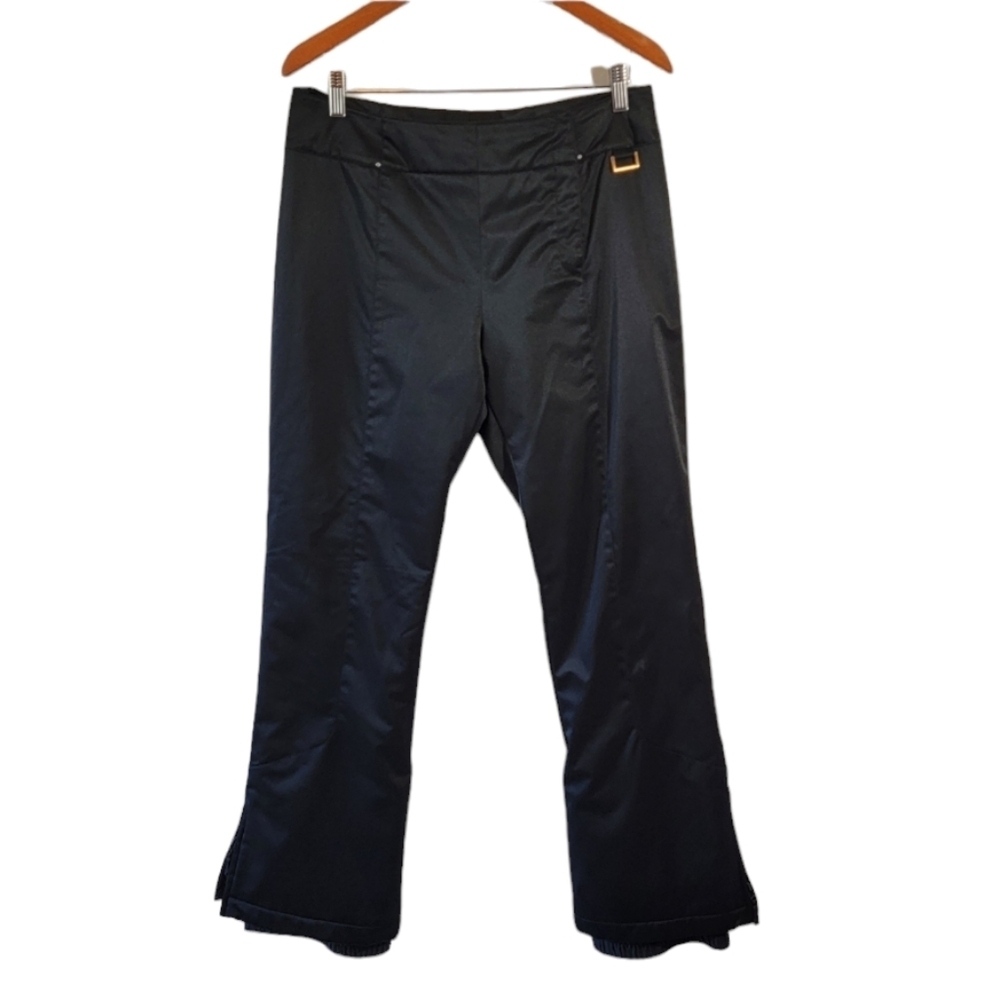 Metropolis Legacy Women's Snow Pants Sz 10 Black Hem Zip Outdoor Ski Snowboard